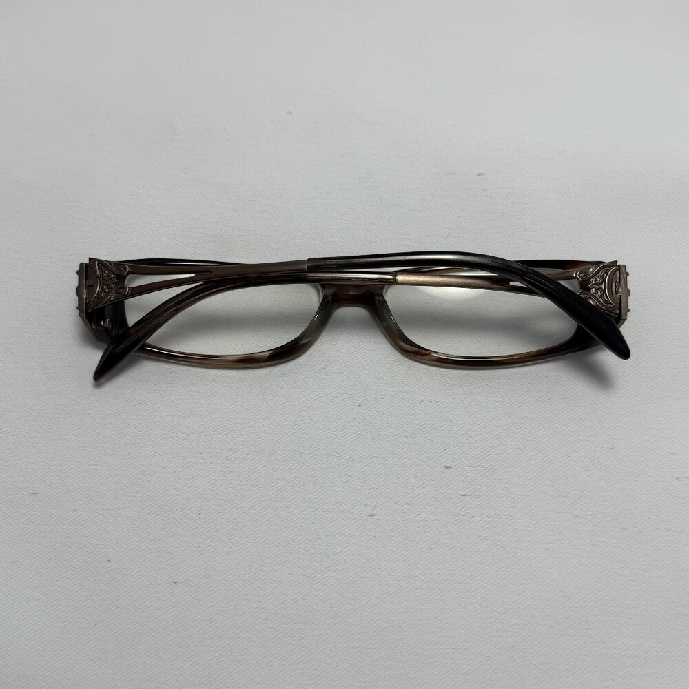 Smoky Brown Rectangle Eyeglasses - Frames Only - image 10